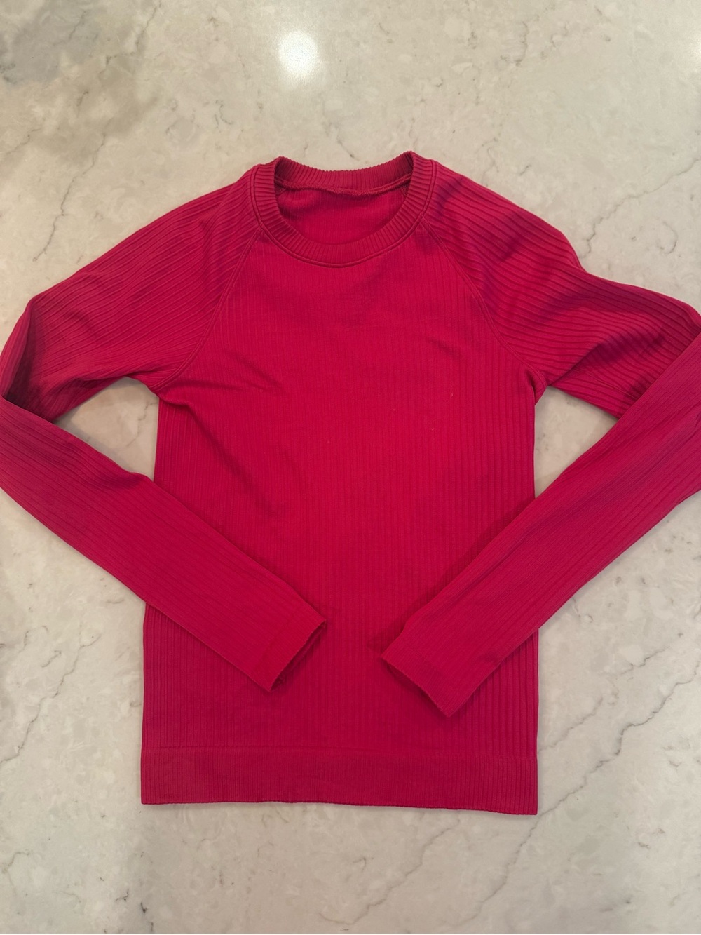 Lululemon Rest Less Pullover - Passionate Pink Rib Knit